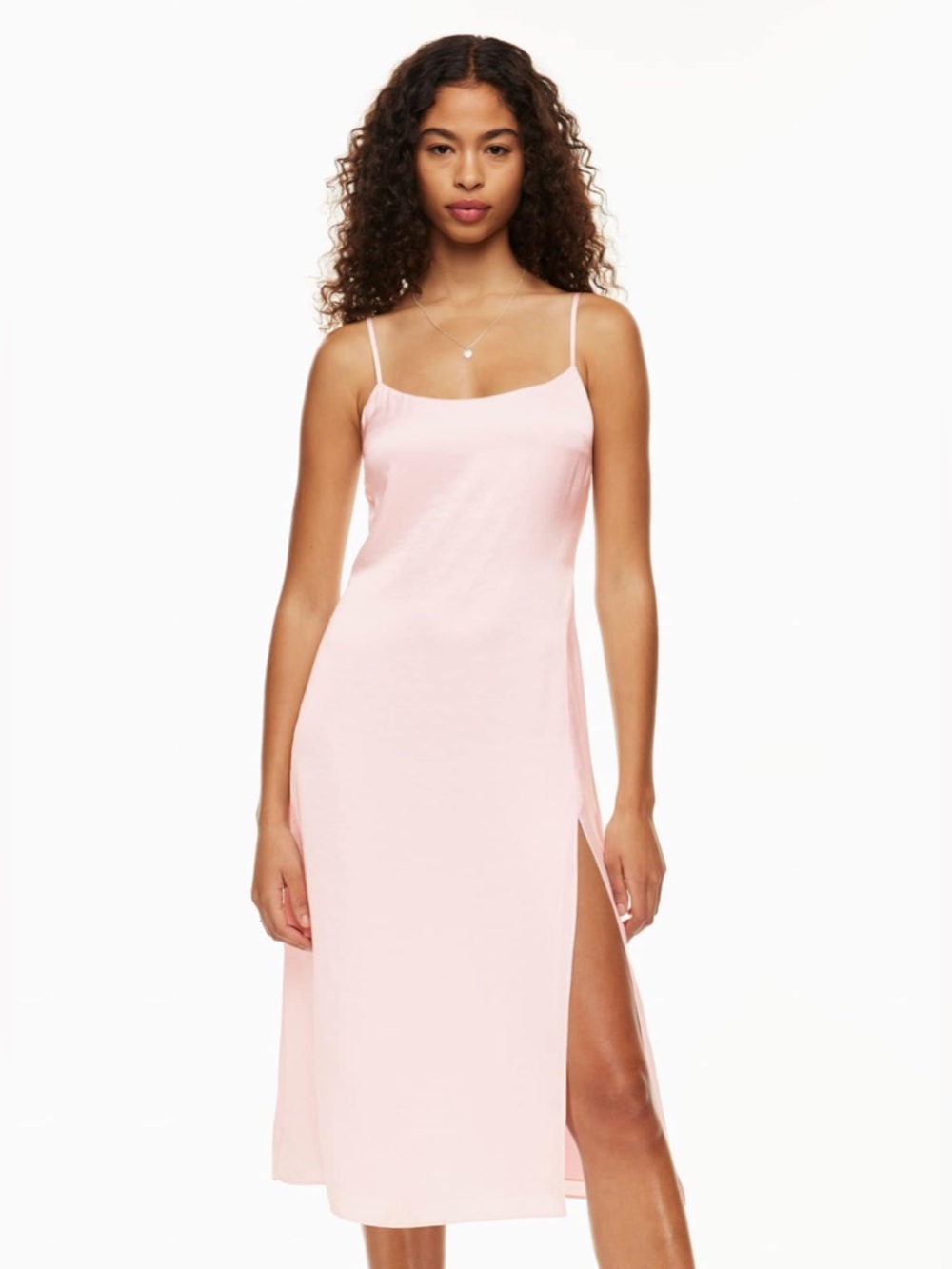 Wilfred Affogato Satin Dress Mochi Pink- Size 10